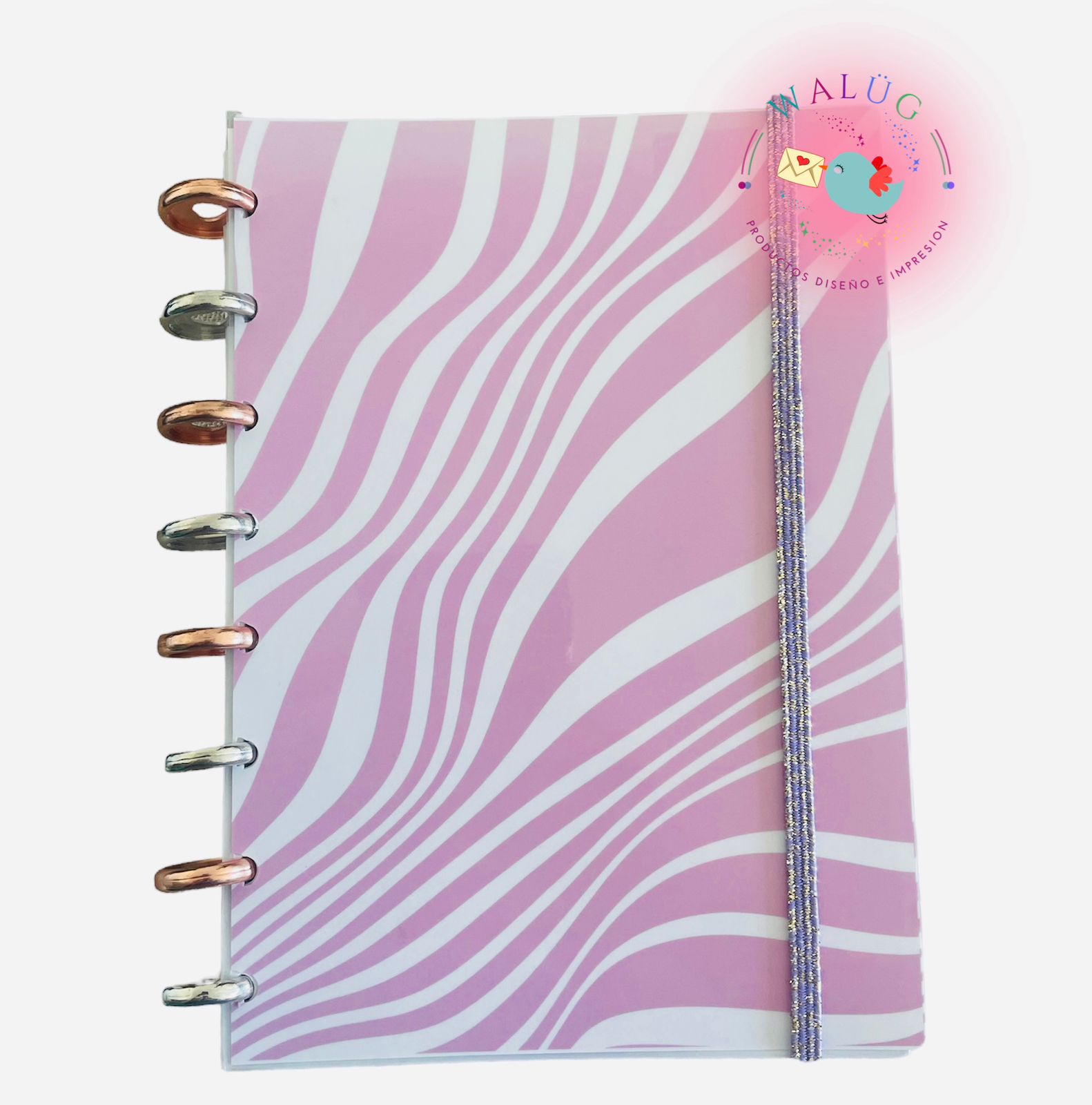 Cuaderno discos Rosa Cebra